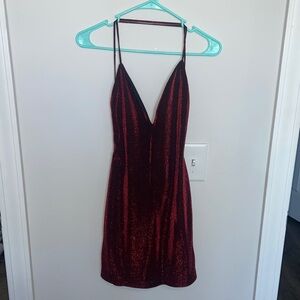 Red/black revolve dress size small